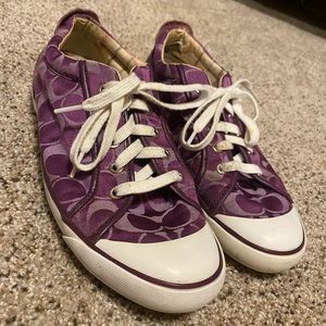 Purple Coach Sneakers